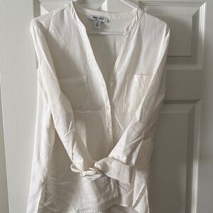 Nine West Women's White Button Down Shirt